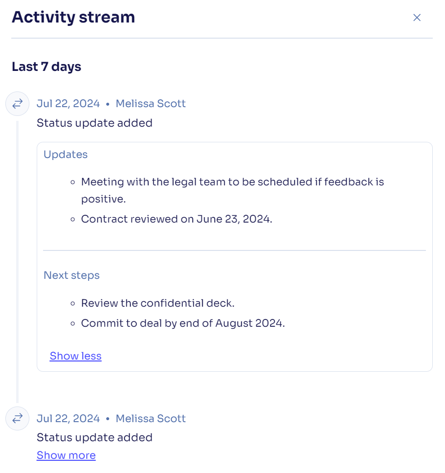 Opportunity status update activity stream.png